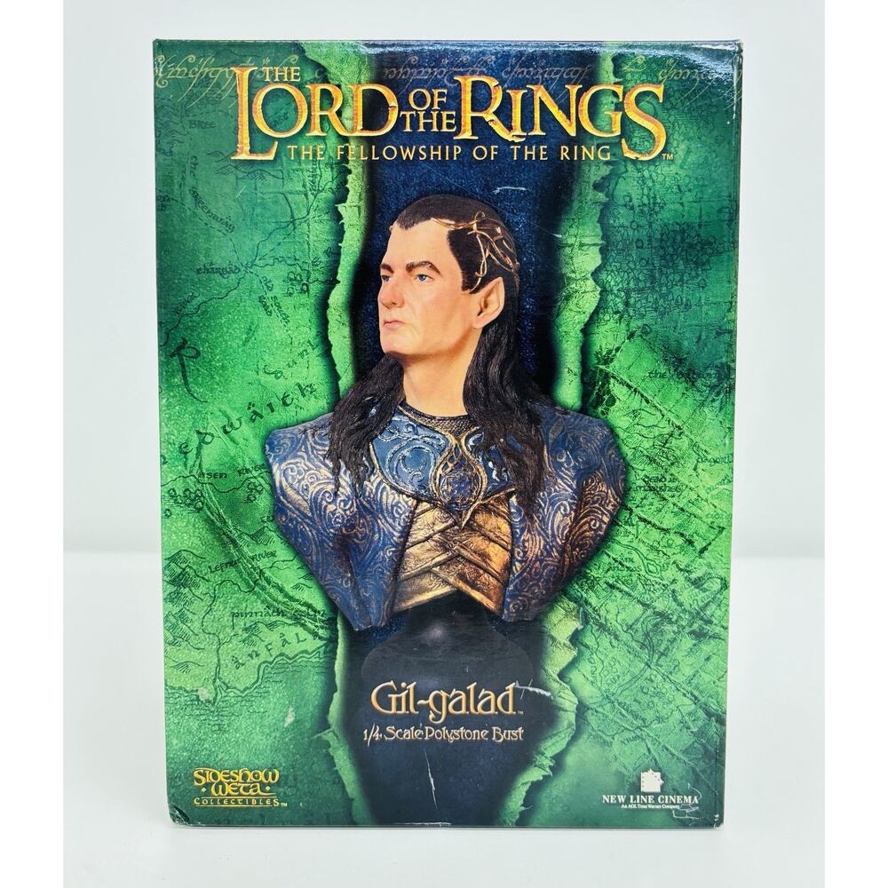 Sideshow Weta Gil-Galad 1:4 Bust Lord of the Rings Fellowship of the Ring New